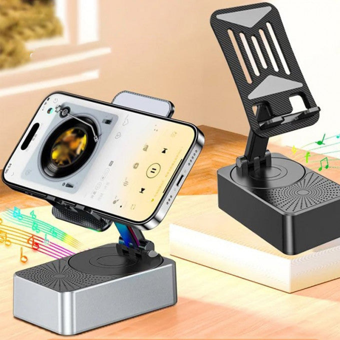 Ultimate 3-in-1 Tech Companion: Holder, Speaker, & Power Bank YT.